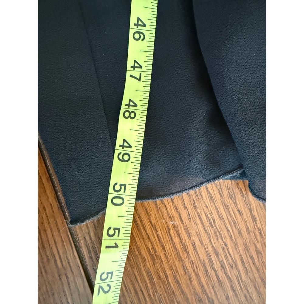 Molly Malloy Evening Black‎ Sleeveless Maxi Dress Scoop Neck Sheer Overlay Sz 10 - Picture 11 of 12